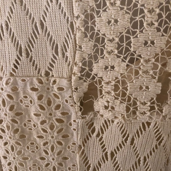 Free people cream lace back top - Picture 3 of 4